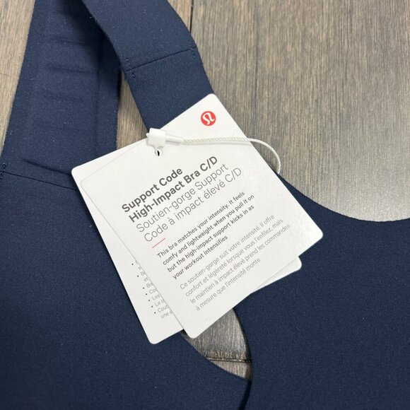 Lululemon NWT Go Further Bra with Support Code Technology True Navy - Picture 4 of 8